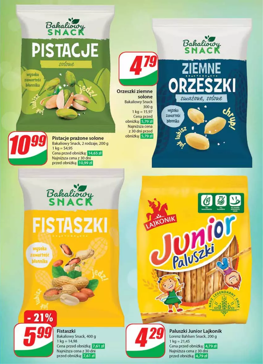 Gazetka promocyjna Dino - Gazetka 31 / 2024 - ważna 31.07 do 06.08.2024 - strona 41 - produkty: Lajkonik, Lorenz, Orzeszki, Orzeszki ziemne, Pistacje, Sok