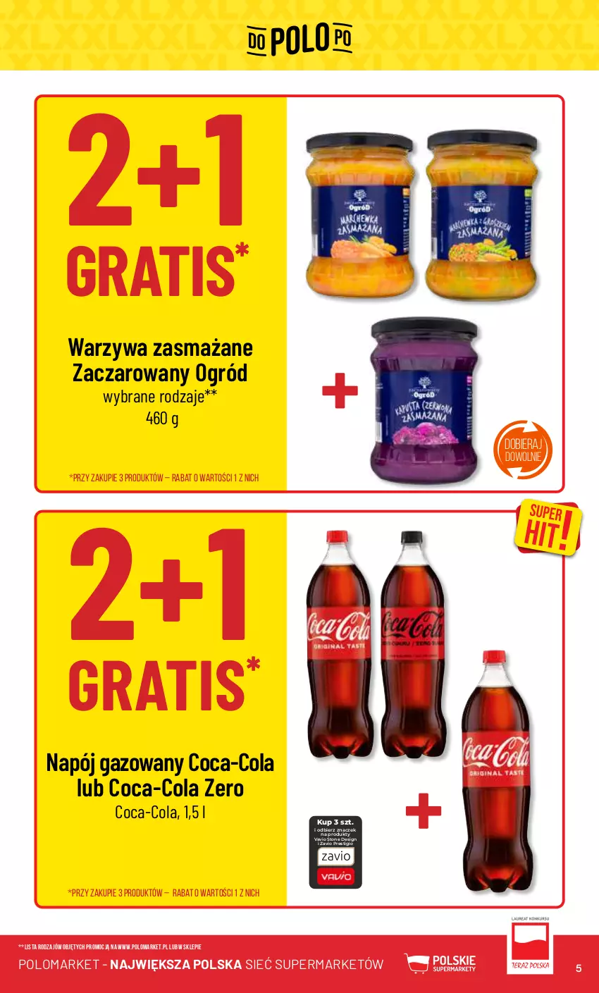 Gazetka promocyjna PoloMarket - Gazetka pomocyjna - ważna 21.02 do 27.02.2024 - strona 5 - produkty: Coca-Cola, Gra, Napój, Napój gazowany, Ogród, Warzywa