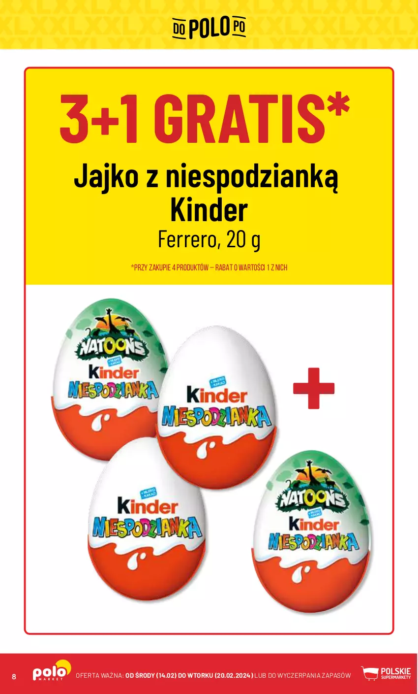 Gazetka promocyjna PoloMarket - Gazetka pomocyjna - ważna 21.02 do 27.02.2024 - strona 8 - produkty: Ferrero, Gra, Kinder