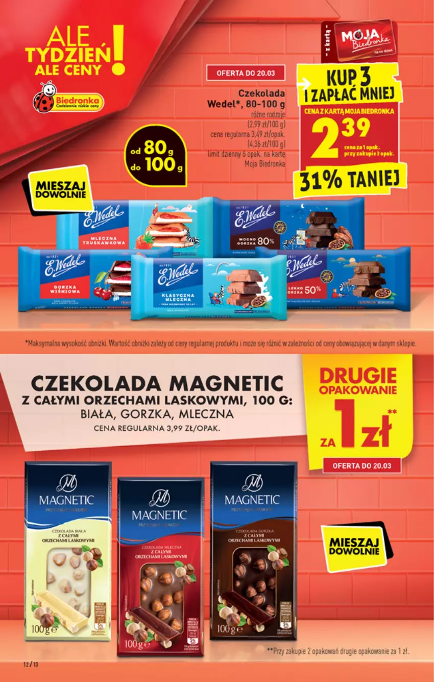 Gazetka promocyjna Biedronka - W tym tygodniu - ważna 18.03 do 24.03.2021 - strona 12 - produkty: Czekolada, Dron, Fa, LANA, LG