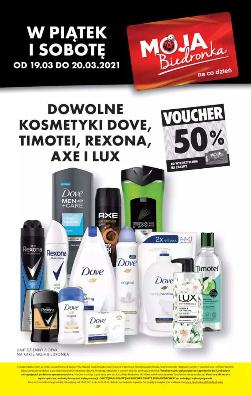 Gazetka promocyjna Biedronka - W tym tygodniu - ważna 18.03 do 24.03.2021 - strona 5 - produkty: Dove, Dron, Rexona