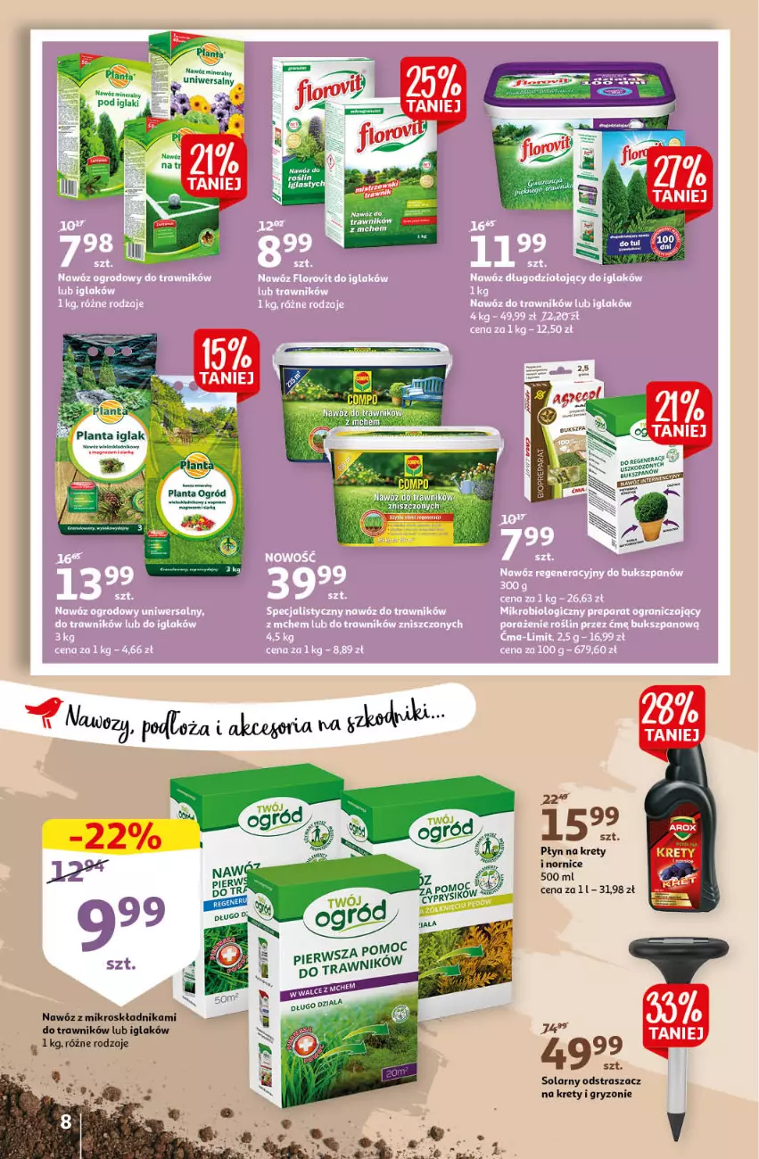 Gazetka promocyjna Auchan - Dzień dobry mój ogrodzie Hipermarkety - ważna 17.03 do 30.03.2022 - strona 8 - produkty: Gry, Kret, LG, Nawóz