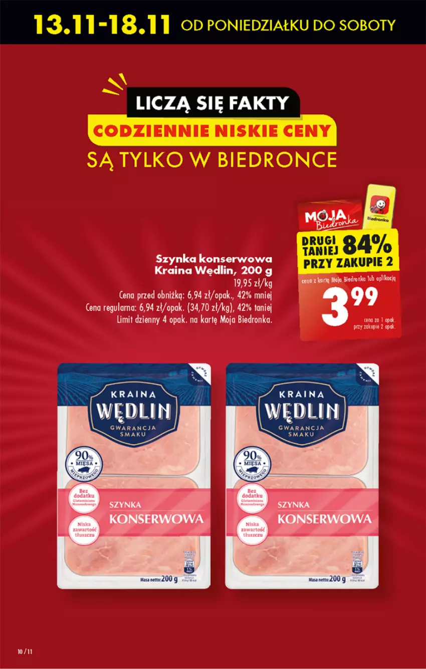Gazetka promocyjna Biedronka - Od poniedzialku - ważna 13.11 do 18.11.2023 - strona 12 - produkty: Dron, Fa, Ser, Szynka, Szynka konserwowa