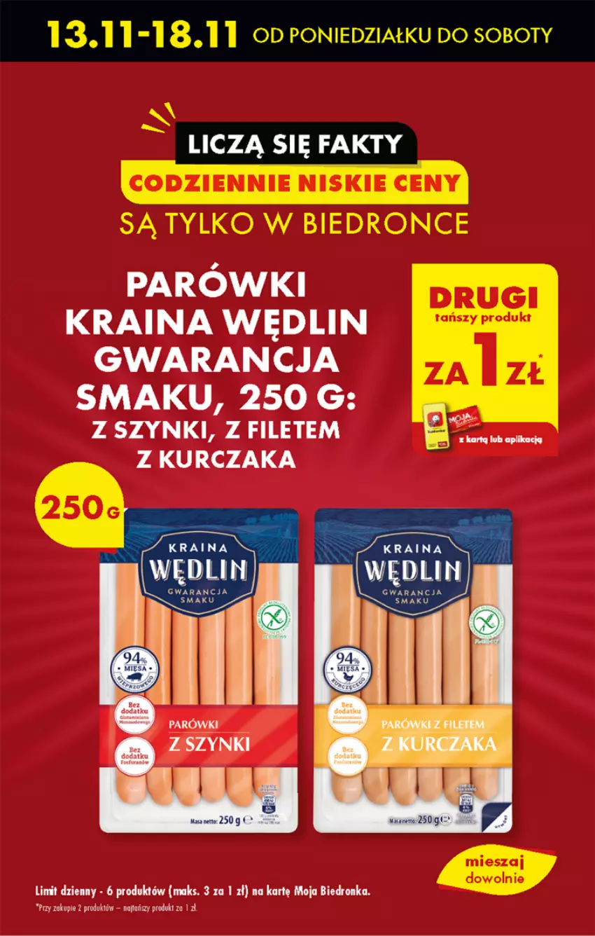 Gazetka promocyjna Biedronka - Od poniedzialku - ważna 13.11 do 18.11.2023 - strona 13 - produkty: Bell, Dron, Fa, Kurczak, Parówki