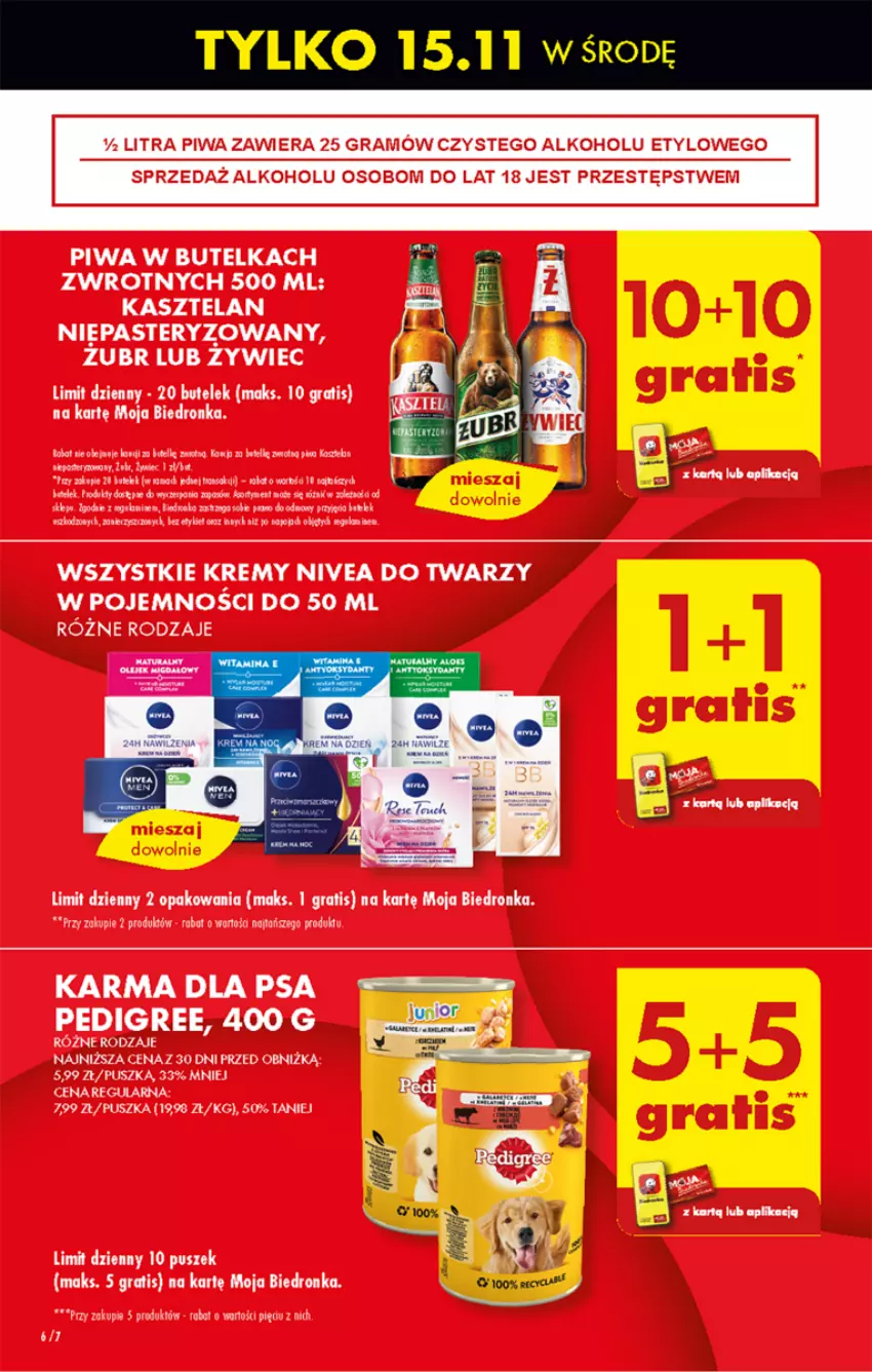 Gazetka promocyjna Biedronka - Od poniedzialku - ważna 13.11 do 18.11.2023 - strona 8 - produkty: Dron, Gra, Kasztelan, Nivea, Pedigree, Piwa