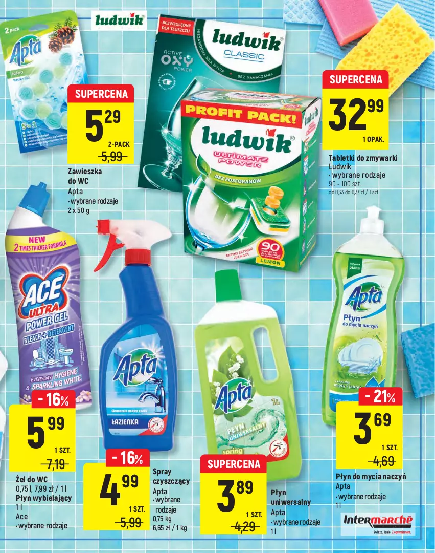 Gazetka promocyjna Intermarche - Letni Targ Marek - ważna 10.08 do 23.08.2021 - strona 19 - produkty: Do mycia naczyń, Ludwik, Płyn do mycia, Płyn do mycia naczyń, Tablet, Tabletki do zmywarki, Zawieszka do wc, Zmywarki