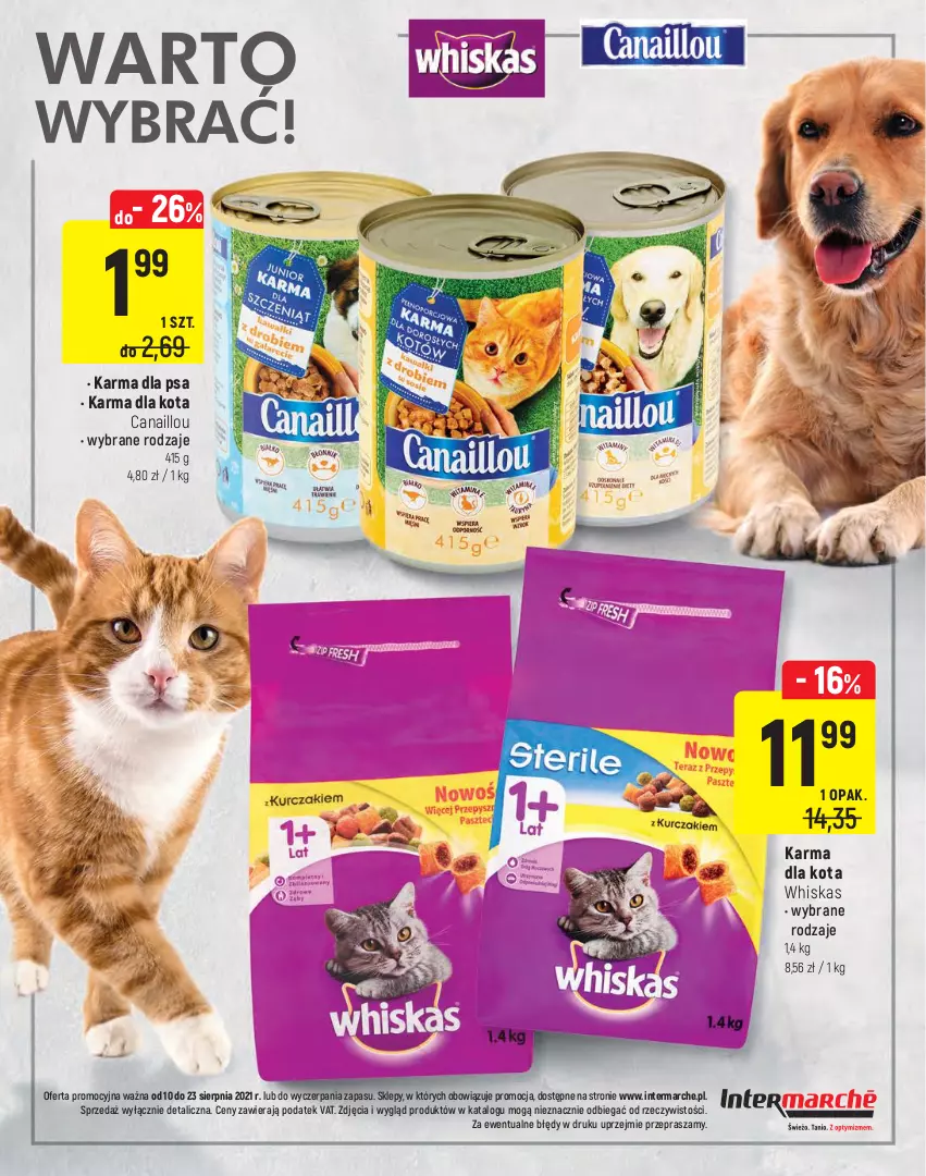 Gazetka promocyjna Intermarche - Letni Targ Marek - ważna 10.08 do 23.08.2021 - strona 24 - produkty: Canaillou, Whiskas