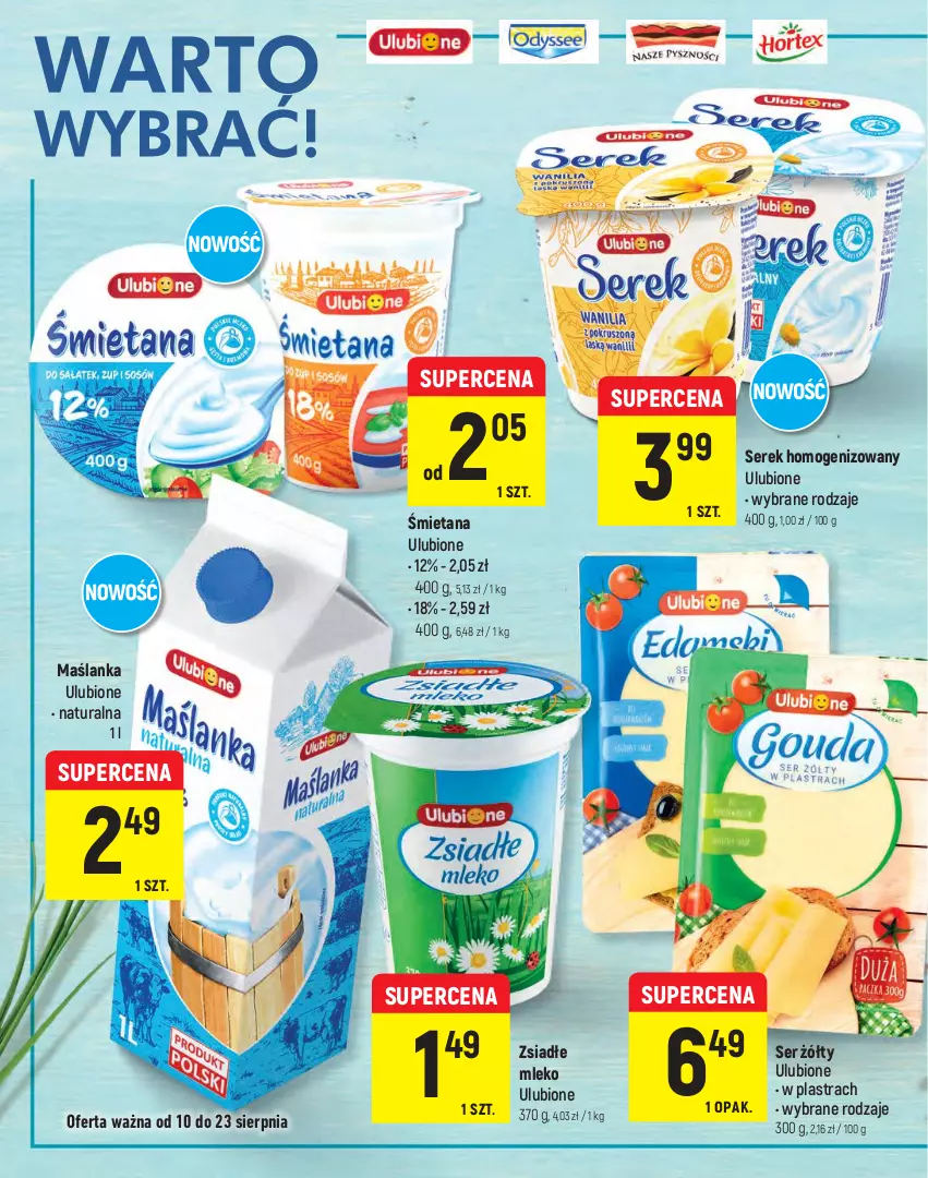 Gazetka promocyjna Intermarche - Letni Targ Marek - ważna 10.08 do 23.08.2021 - strona 6 - produkty: Maślanka, Mleko, Ser, Serek, Serek homogenizowany