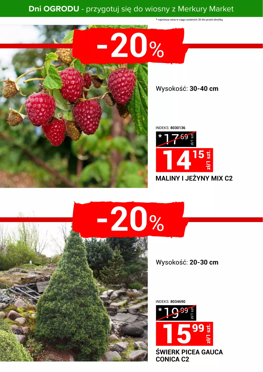 Gazetka promocyjna Merkury Market - Przygotuj się do wiosny z Merkury Market - ważna 22.03 do 30.03.2025 - strona 5 - produkty: Jeżyny, Maliny, Sok