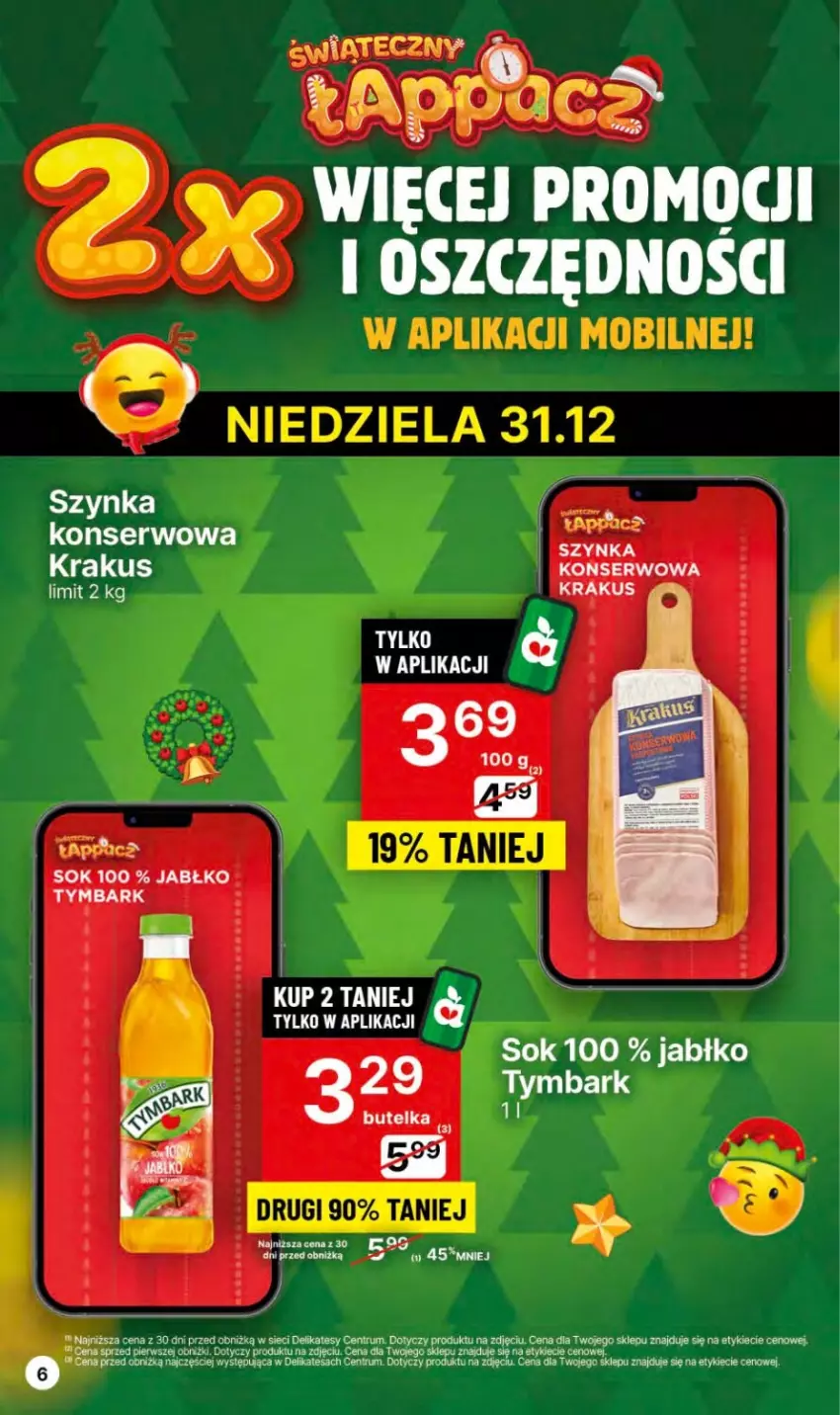 Gazetka promocyjna Delikatesy Centrum - NOWA GAZETKA Delikatesy Centrum od 27 grudnia! 27.12.2023-03.01.2024 - ważna 27.12.2023 do 03.01.2024 - strona 6 - produkty: Krakus, Rum, Ser, Sok, Tymbark