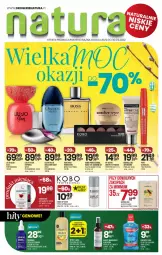 Gazetka promocyjna Drogerie Natura - Gazetka Drogerie Natura - Gazetka - ważna od 30.04 do 30.04.2022 - strona 1 - produkty: Pupa, Makijaż, Ser, Rum, Ba!, Hugo Boss, Bell, Perfum, Maybelline, Maska do stóp, KOBO, Tusz, Serum, Woda toaletowa, Puder, Paleta, SESSIO, Woda, Maska, Podkład