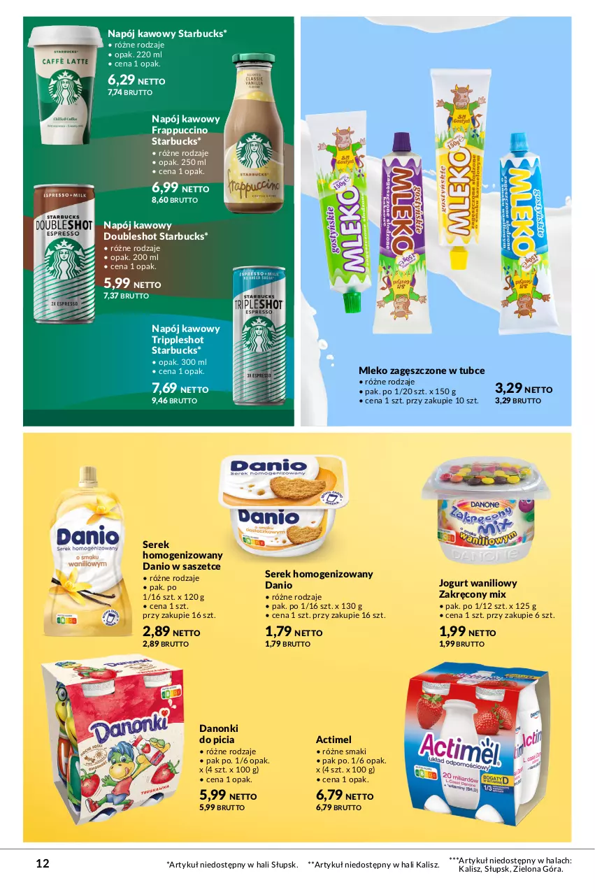 Gazetka promocyjna Makro - Słodki powrót do szkoły - ważna 22.08 do 04.09.2023 - strona 12 - produkty: Actimel, Danio, Danonki, Jogurt, Mleko, Mleko zagęszczone, Napój, Ser, Serek, Serek homogenizowany