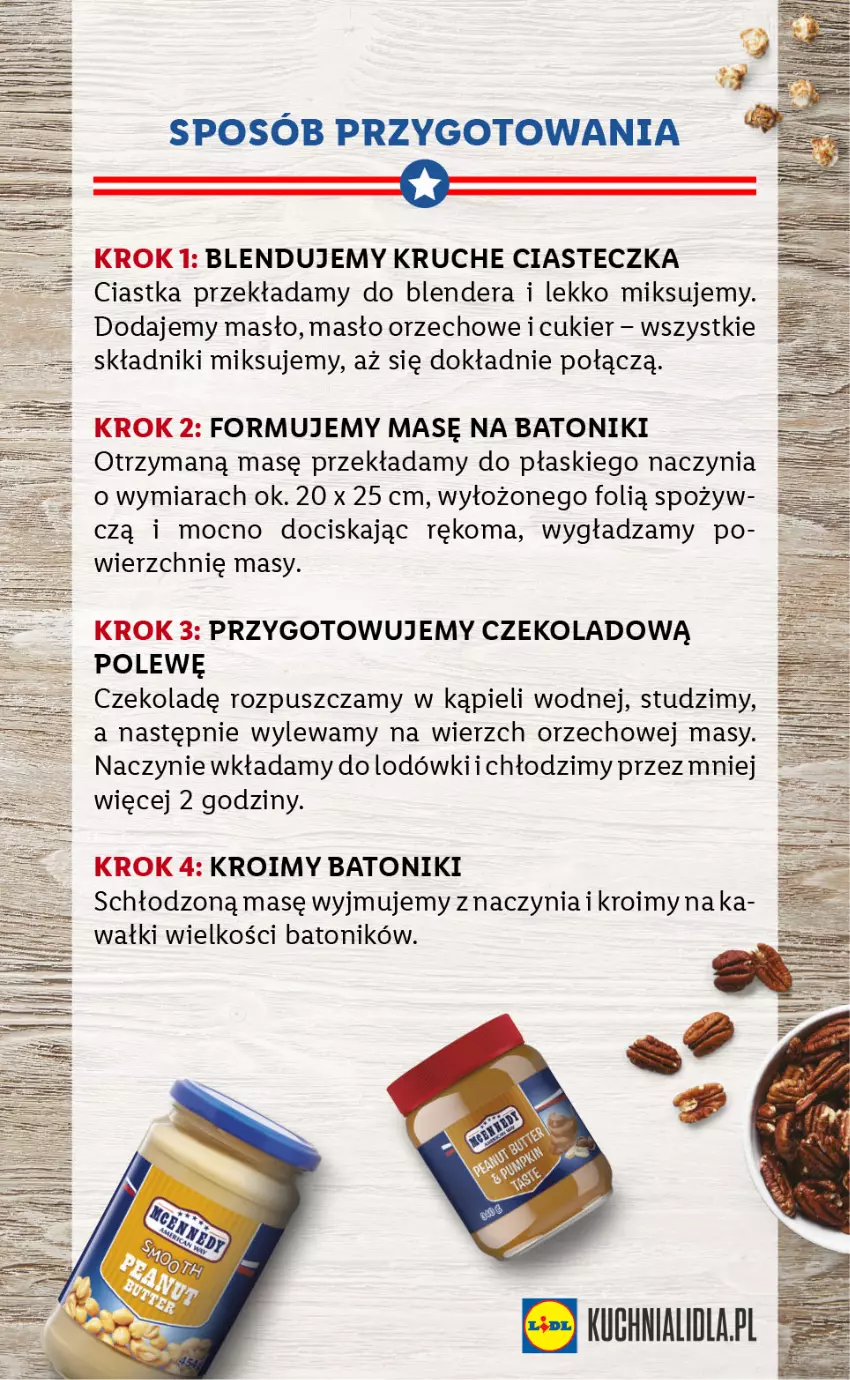 Gazetka promocyjna Lidl - KATALOG Z OFERTĄ W STYLU USA - ważna 18.10 do 22.10.2021 - strona 5 - produkty: Baton, Blender, Ciastka, Cukier, Masło, Masło orzechowe, Tonik