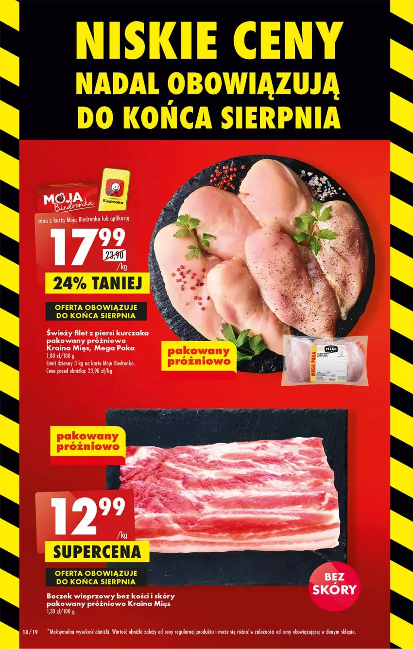 Gazetka promocyjna Biedronka - Od poniedzialku - ważna 31.07 do 05.08.2023 - strona 24 - produkty: Boczek, Boczek wieprzowy, Dron, Fa, Filet z piersi kurczaka, Kurczak, Sok