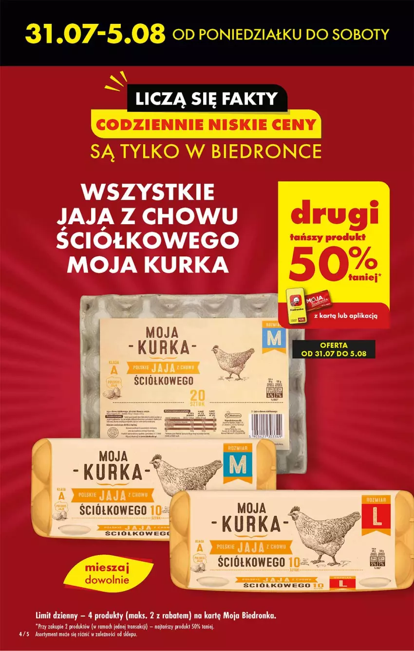 Gazetka promocyjna Biedronka - Od poniedzialku - ważna 31.07 do 05.08.2023 - strona 4 - produkty: Dron, Jaja, Rama, Tran