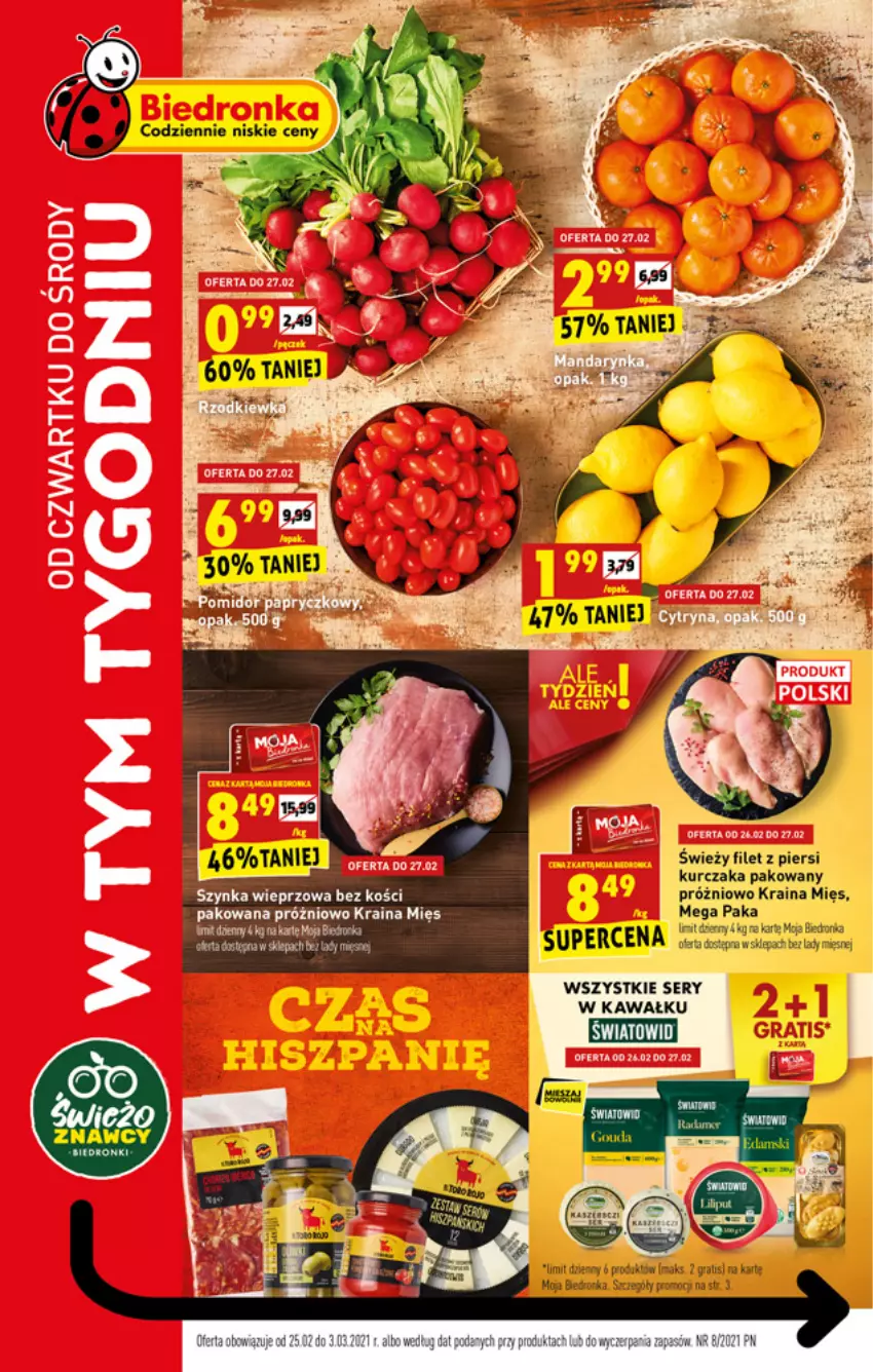 Gazetka promocyjna Biedronka - W tym tygodniu PN - ważna 25.02 do 03.03.2021 - strona 1 - produkty: Dron, Gra, Kawa, Kurczak, Ser, Szynka, Szynka wieprzowa