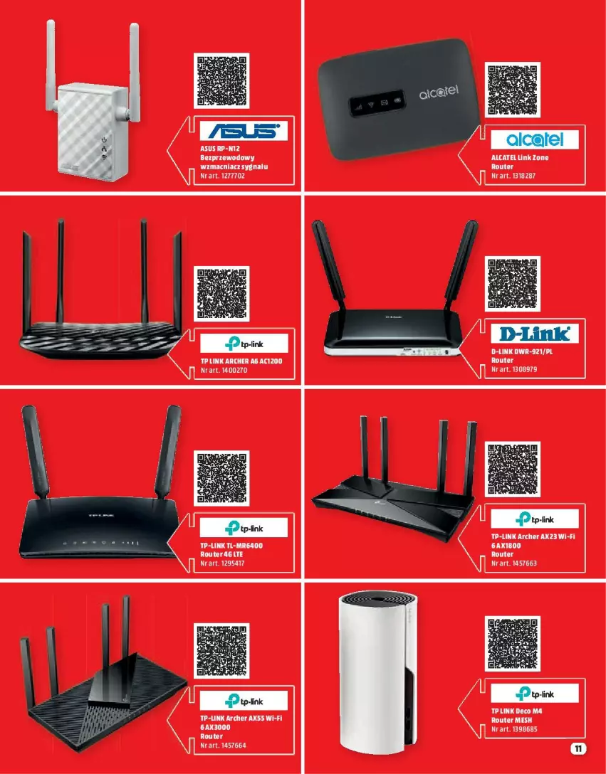 Gazetka promocyjna Media Markt - Gazetka Media Markt - ważna 01.04 do 30.04.2022 - strona 11 - produkty: Asus, D-Link, Router, TP-Link