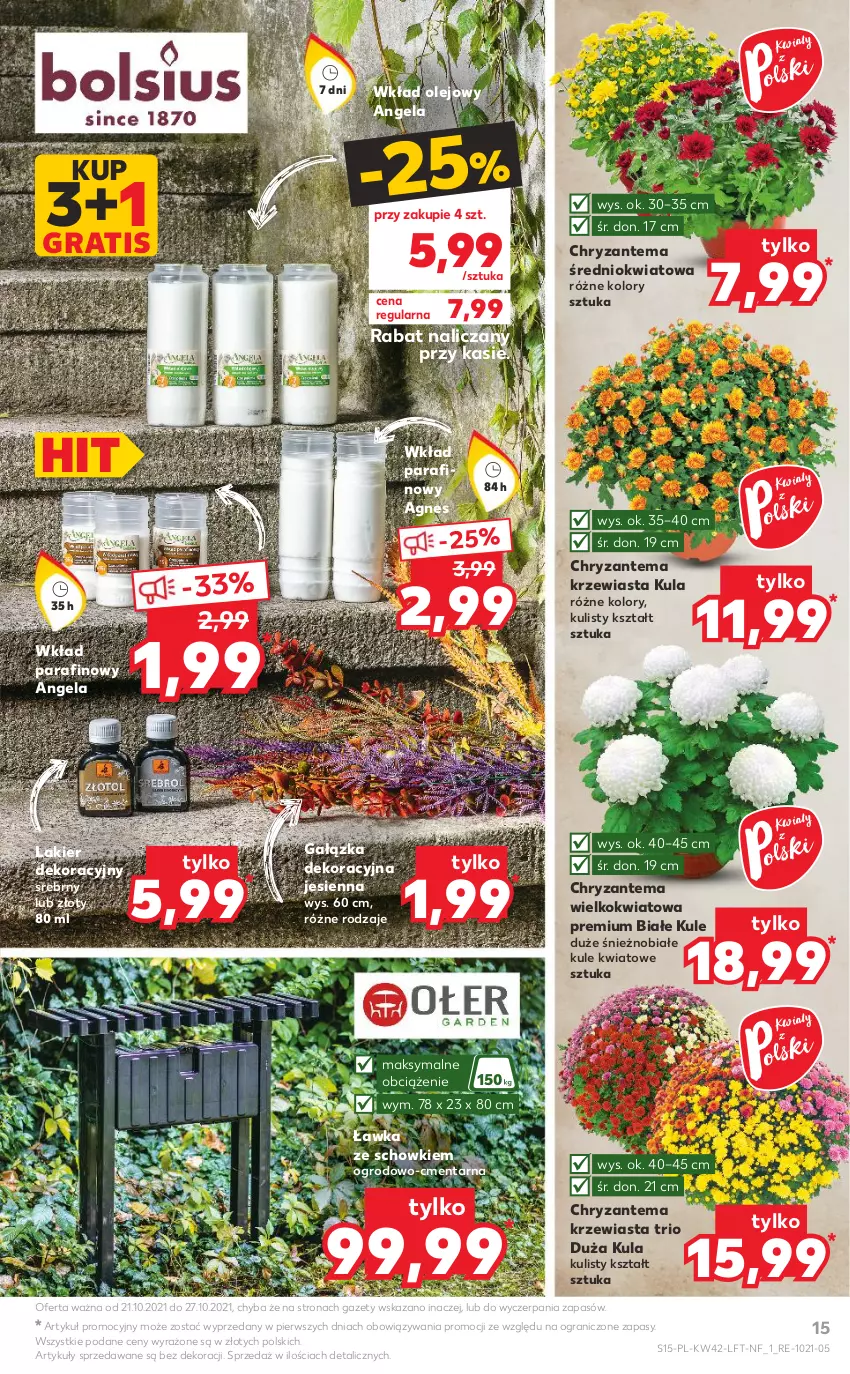 Gazetka promocyjna Kaufland - OFERTA TYGODNIA - ważna 21.10 do 27.10.2021 - strona 15 - produkty: Chryzantema, Gra, Lakier, Olej, Wkład olejowy