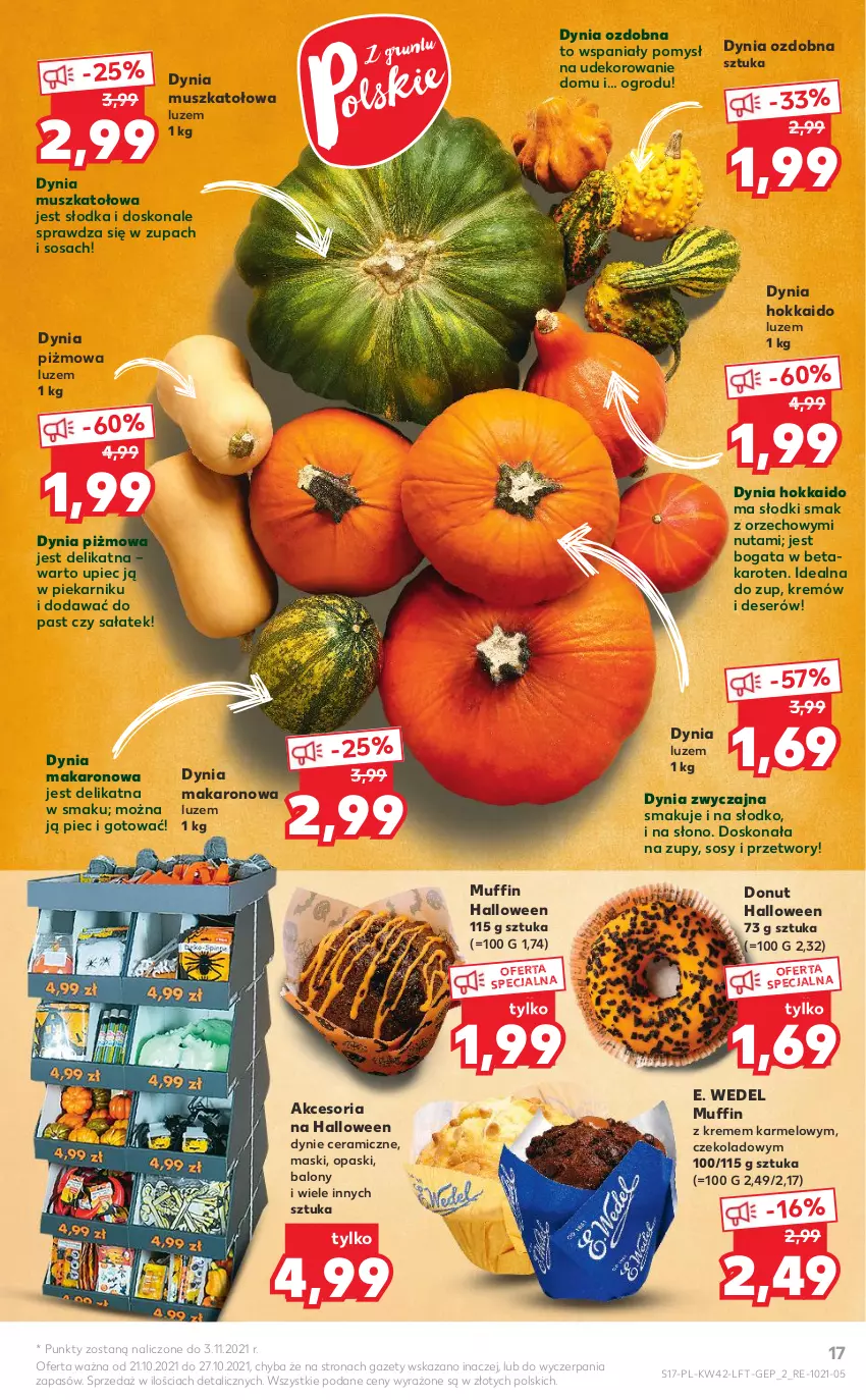 Gazetka promocyjna Kaufland - OFERTA TYGODNIA - ważna 21.10 do 27.10.2021 - strona 17 - produkty: Balony, Deser, Donut, E. Wedel, Makaron, Mus, Piec, Piekarnik, Sałat, Ser, Sos, Zupa