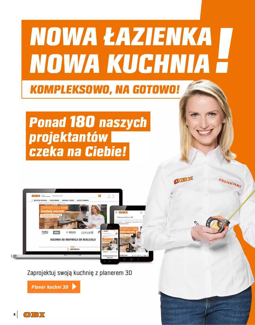 Gazetka promocyjna Obi - Gazetka OBI - ważna 01.07 do 31.12.2023 - strona 4 - produkty: Kuchnia