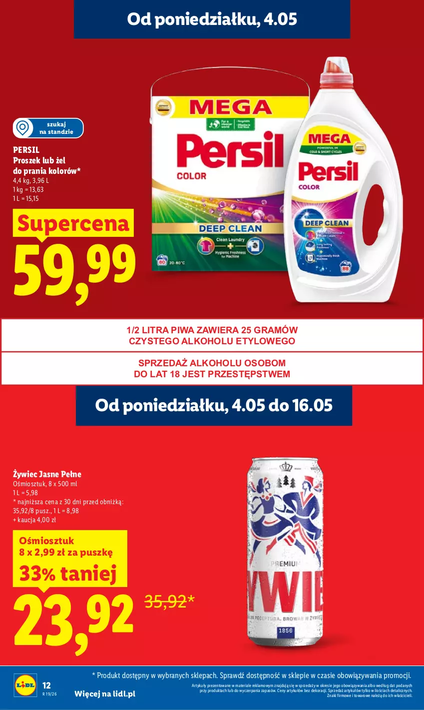 Gazetka promocyjna Lidl - Gazetka ważna od 04.05 do 06.05 - ważna 04.05 do 06.05.2026 - strona 12 - produkty: Gra, Persil, Piwa