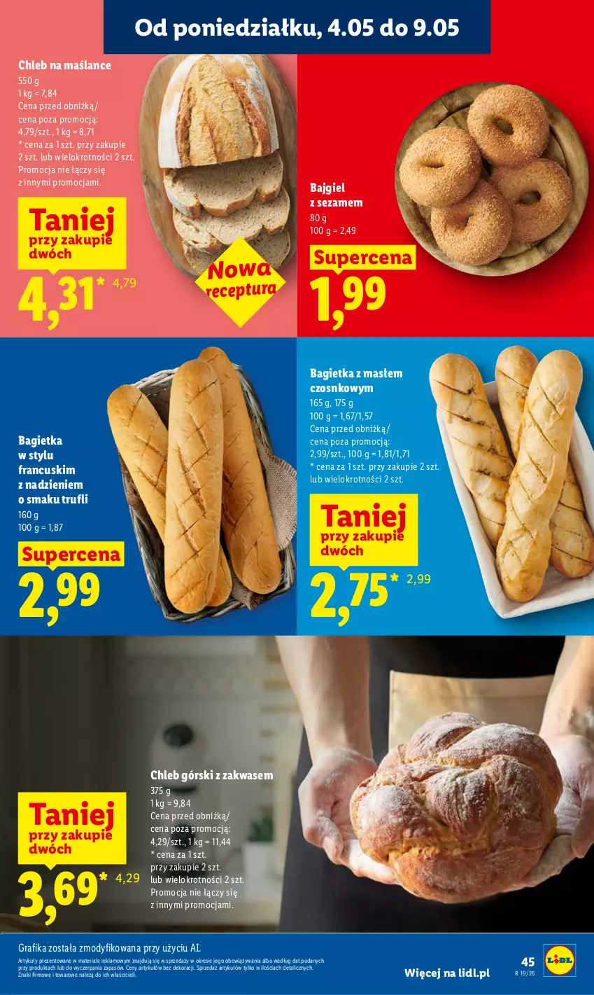Gazetka promocyjna Lidl - Gazetka ważna od 04.05 do 06.05 - ważna 04.05 do 06.05.2026 - strona 47 - produkty: Bagietka, Chleb, Gra, Grafika, Sezam