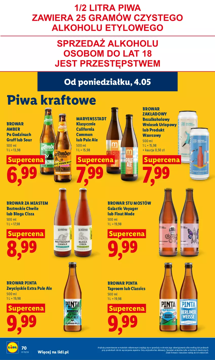 Gazetka promocyjna Lidl - Gazetka ważna od 04.05 do 06.05 - ważna 04.05 do 06.05.2026 - strona 76 - produkty: Gala, Gra, Piwa