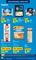 Gazetka promocyjna Lidl - Gazetka ważna od 04.05 do 06.05 - Gazetka - ważna od 06.05 do 06.05.2026 - strona 54 - produkty: Mozzarella, Rycki Edam, Sok, Ser, Burrata, Kawa, Pilos, Edam, Gouda