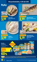 Gazetka promocyjna Lidl - Gazetka ważna od 04.05 do 06.05 - Gazetka - ważna od 06.05 do 06.05.2026 - strona 60 - produkty: Por, Grenadier, Miruna, Tusz, Tuńczyk, Dorsz