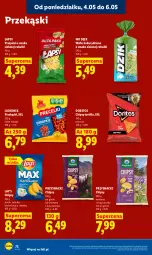 Gazetka promocyjna Lidl - Gazetka ważna od 04.05 do 06.05 - Gazetka - ważna od 06.05 do 06.05.2026 - strona 78 - produkty: Ser, Lajkonik, Chipsy, Tortilla, Wafle, Serek, Przysnacki, Lay’s