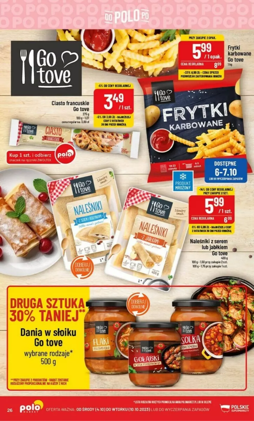 Gazetka promocyjna PoloMarket - ważna 04.10 do 10.10.2023 - strona 19 - produkty: Fa, Frytki, Naleśniki, Ser