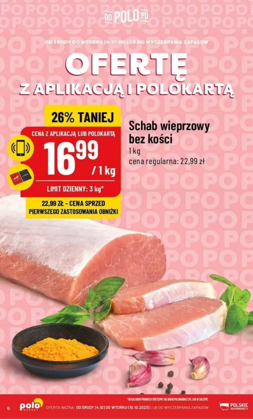 Gazetka promocyjna PoloMarket - ważna 04.10 do 10.10.2023 - strona 55 - produkty: Schab wieprzowy