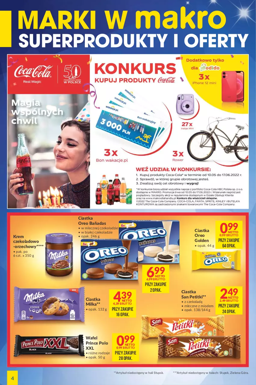 Gazetka promocyjna Makro - [Oferta specjalna] Marki w MAKRO - ważna 17.05 do 30.05.2022 - strona 4 - produkty: Ciastka, Milka, Oreo, Prince Polo