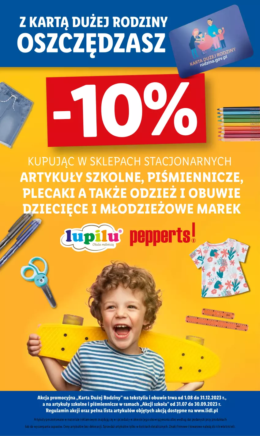 Gazetka promocyjna Lidl - GAZETKA - ważna 04.09 do 09.09.2023 - strona 31 - produkty: Dzieci, Obuwie, Plecak, Rama