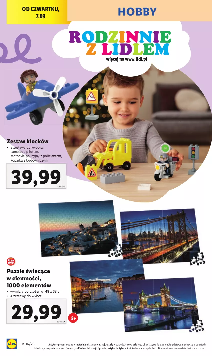 Gazetka promocyjna Lidl - GAZETKA - ważna 04.09 do 09.09.2023 - strona 32 - produkty: Amol, Hobby, Parka, Puzzle, Samolot