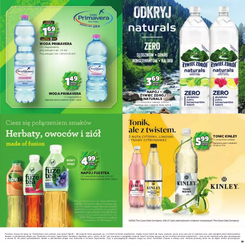 Gazetka promocyjna Stokrotka - Katalog Piłkarski - ważna 13.06.2023 do 26.06.2024 - strona 39 - produkty: Mięso, Napój, Owoce, Prima, Primavera, Warzywa, Woda