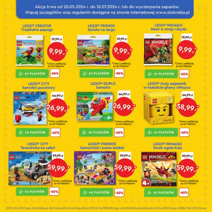 Gazetka promocyjna Stokrotka - Katalog Piłkarski - ważna 13.06.2023 do 26.06.2024 - strona 7 - produkty: Amol, LEGO, LG, Loyd, Pojemnik, Samolot