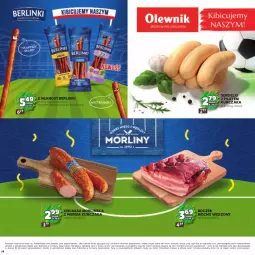 Gazetka promocyjna Stokrotka - Katalog Piłkarski - Gazetka - ważna od 26.06 do 26.06.2024 - strona 26 - produkty: Kurczak, Warzywa, Ser, Serdelki, Morliny, Boczek, Owoce, Kabanos, Kiełbasa, Olewnik, Berlinki, Mięso