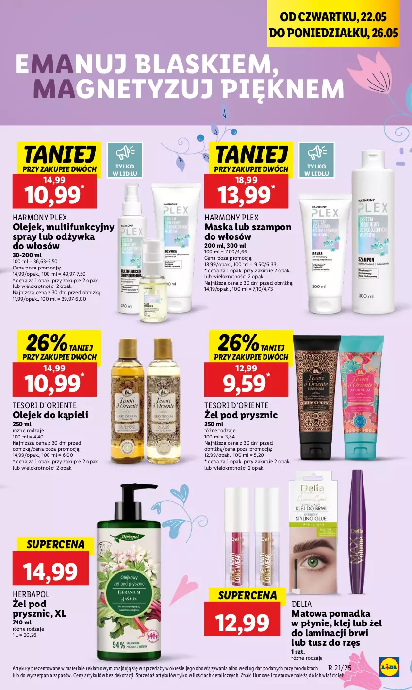 Gazetka promocyjna Lidl - GAZETKA - ważna 22.05 do 24.05.2025 - strona 11 - produkty: Herbapol, Klej, Maska, Odżywka, Olej, Szampon, Tusz