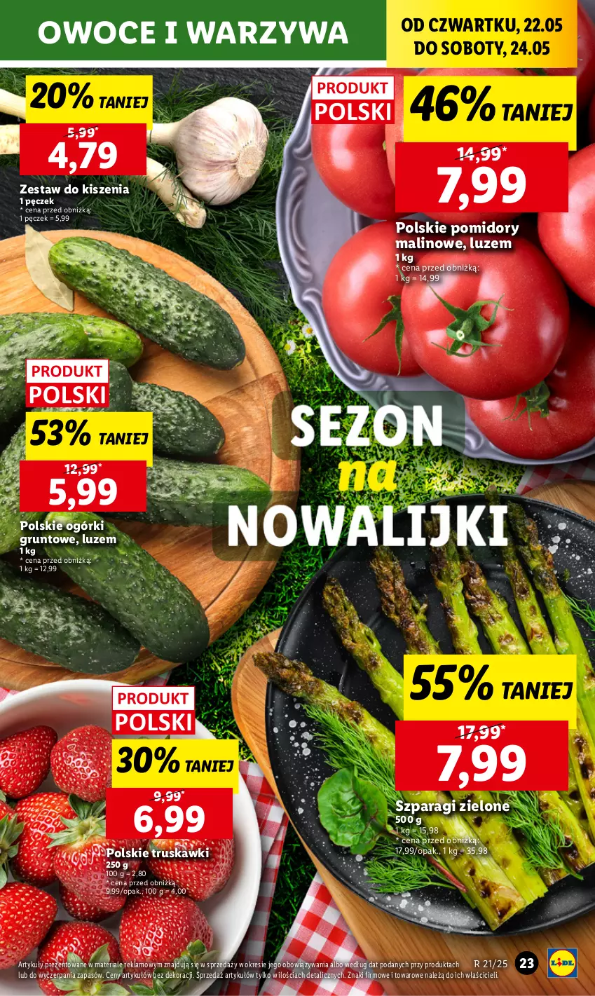 Gazetka promocyjna Lidl - GAZETKA - ważna 22.05 do 24.05.2025 - strona 29 - produkty: Grunt, Owoce, Pomidory, Truskawki, Warzywa