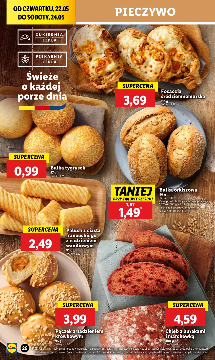 Gazetka promocyjna Lidl - GAZETKA - ważna 22.05 do 24.05.2025 - strona 32 - produkty: Bułka, Chleb, Focaccia, Gry, Pączek, Piec, Pieczywo, Por