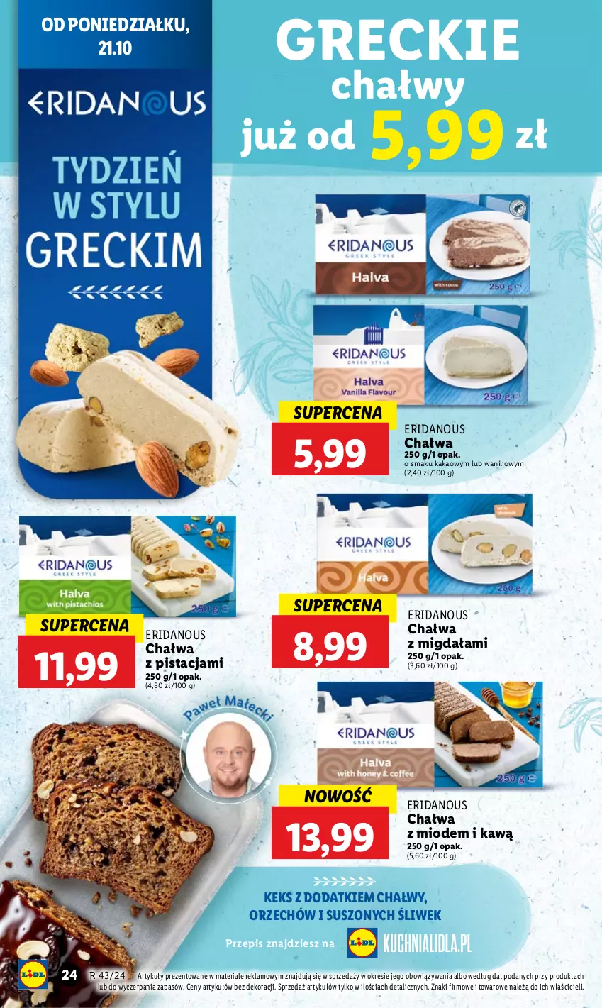 Gazetka promocyjna Lidl - GAZETKA - ważna 21.10 do 23.10.2024 - strona 28 - produkty: Chałwa, Kakao