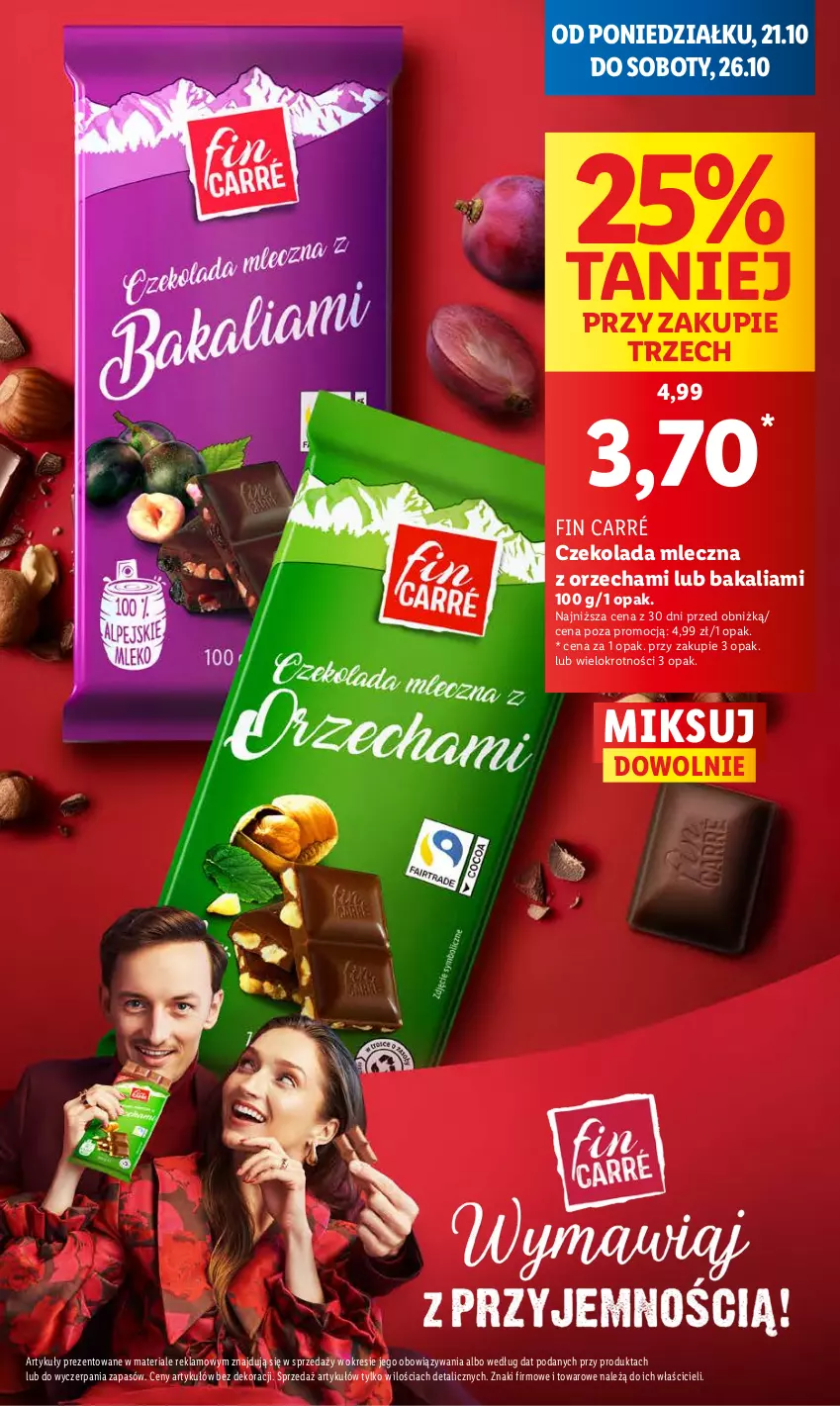 Gazetka promocyjna Lidl - GAZETKA - ważna 21.10 do 23.10.2024 - strona 9 - produkty: Czekolada, Czekolada mleczna