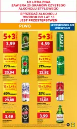 Gazetka promocyjna Lidl - GAZETKA - Gazetka - ważna od 23.10 do 23.10.2024 - strona 47 - produkty: Piwo, Pur, Gra, Heineken, Warka, Perła, Carlsberg, Lech Premium