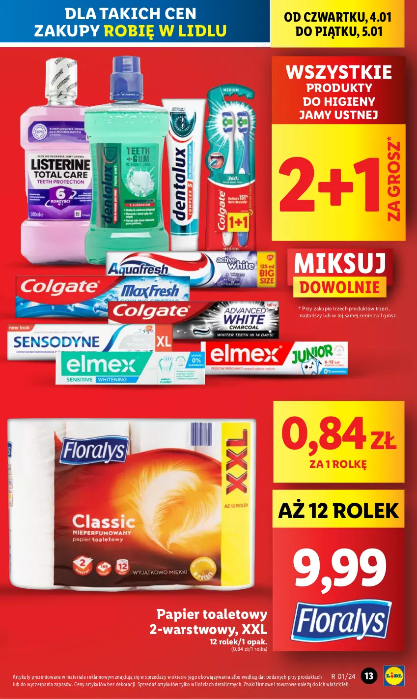 Gazetka promocyjna Lidl - GAZETKA - ważna 04.01 do 05.01.2024 - strona 13 - produkty: Papier, Papier toaletowy