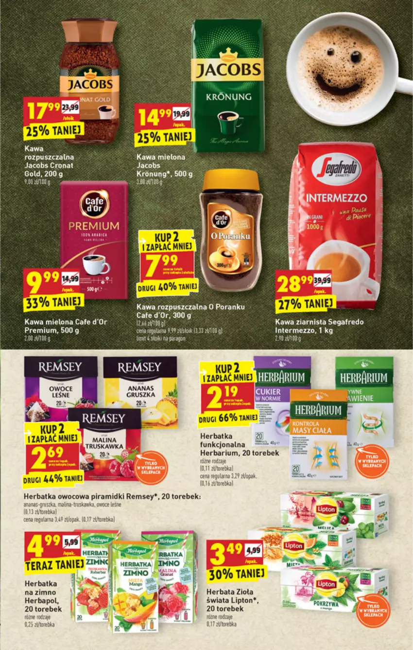 Gazetka promocyjna Biedronka - W tym tygodniu PN - ważna 07.06 do 12.06.2021 - strona 37 - produkty: Fa, Herbapol, Herbata, Jacobs, Kawa, Kawa mielona, Kawa rozpuszczalna, Kawa ziarnista, Lipton, Owoce, Por
