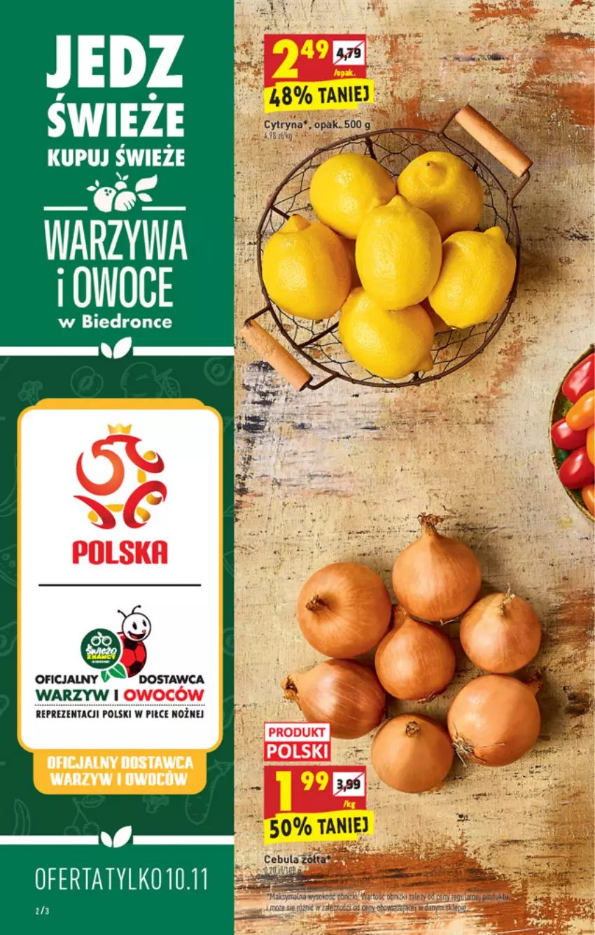 Gazetka promocyjna Biedronka - W tym tygodniu - ważna 10.11 do 17.11.2021 - strona 2 - produkty: Cebula, Dron, Noż, Warzywa