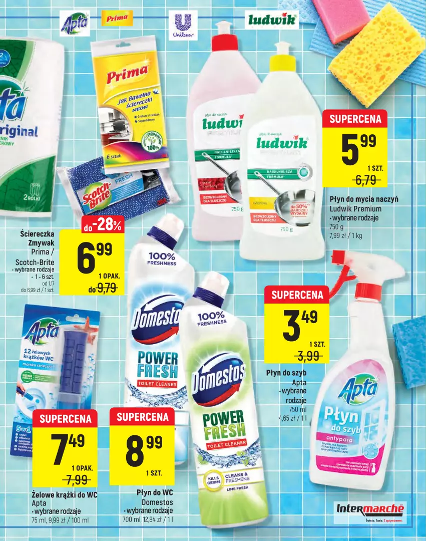 Gazetka promocyjna Intermarche - Jesienny Targ - ważna 28.09 do 11.10.2021 - strona 17 - produkty: Brit, Do mycia naczyń, Domestos, Ludwik, Płyn do mycia, Płyn do mycia naczyń, Płyn do szyb, Płyn do wc, Prima, Ser