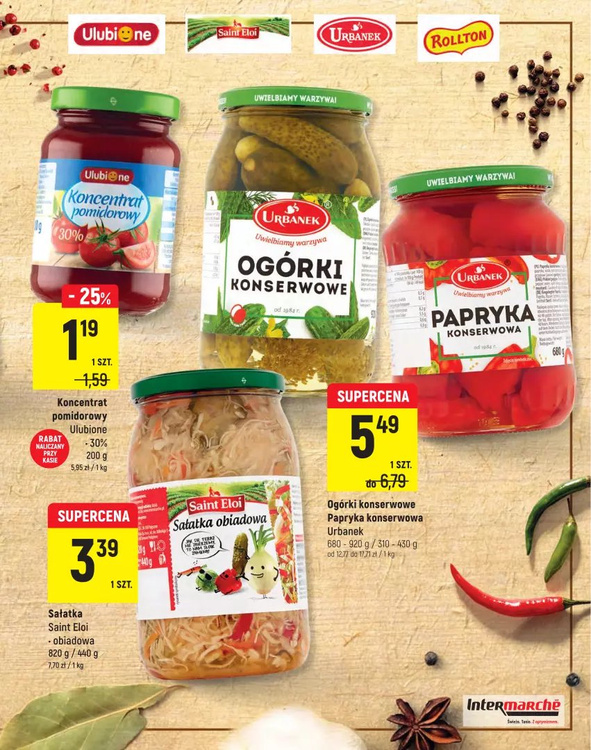 Gazetka promocyjna Intermarche - Jesienny Targ - ważna 28.09 do 11.10.2021 - strona 9 - produkty: Koncentrat pomidorowy, Ogórki konserwowe, Papryka, Sałat, Sałatka, Ser, Warzywa