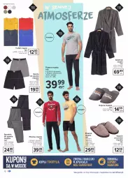 Gazetka promocyjna Carrefour - Gazetka Rodzina domowych kolekcji - Gazetka - ważna od 13.02 do 13.02.2021 - strona 6 - produkty: Kapcie, Szorty, T-shirt, Szlafrok, Spodnie do spania, Spodnie, Piżama